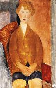 Amedeo Modigliani Boy in Short Pants painting